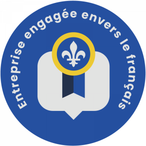 Logo entreprise engagée envers le français